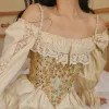 Cottagecore Floral Lace Up Corset Top sold by Streetwear Society