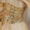 Cottagecore Floral Lace Up Corset Top sold by Streetwear Society