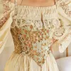 Cottagecore Floral Lace Up Corset Top sold by Streetwear Society