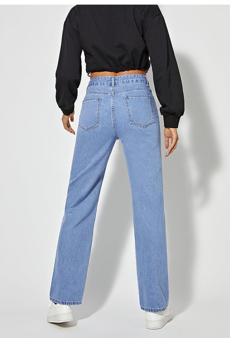 Graphic Print Wide Leg Jeans sold by Streetwear Society product image thumbnail 5