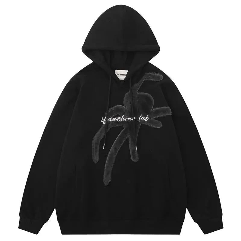 Oversize Hoodie "Velvety Spider" sold by Streetwear Society product image thumbnail 3
