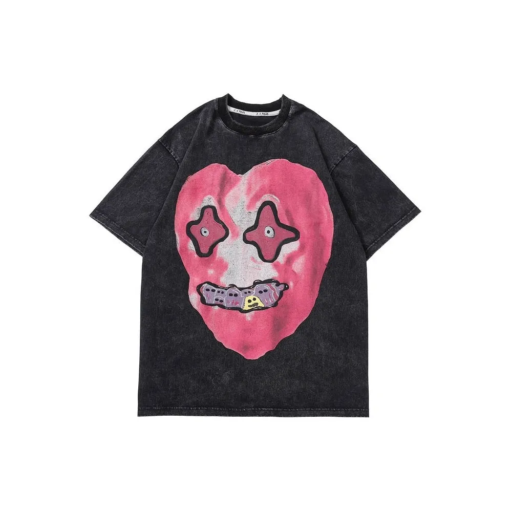 Gorgon' Acid Washed Graphic Print Cotton T-Shirt sold by Streetwear Society