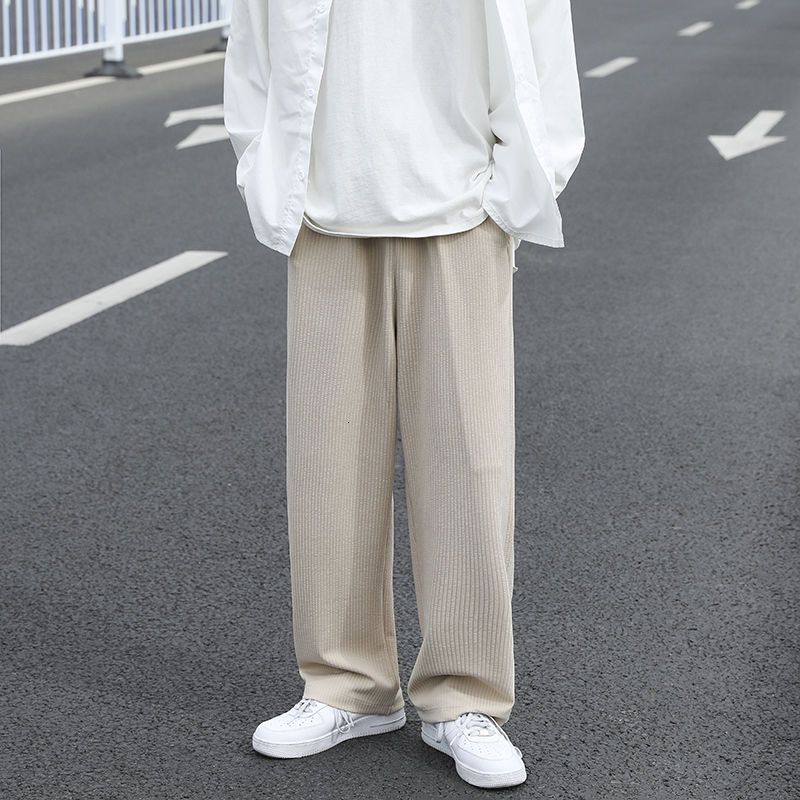 Casual Pleated Straight-leg Pants sold by Streetwear Society product image thumbnail 5
