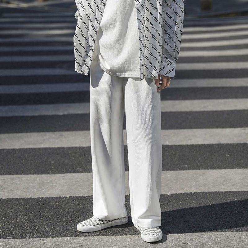 Casual Pleated Straight-leg Pants sold by Streetwear Society product image thumbnail 4