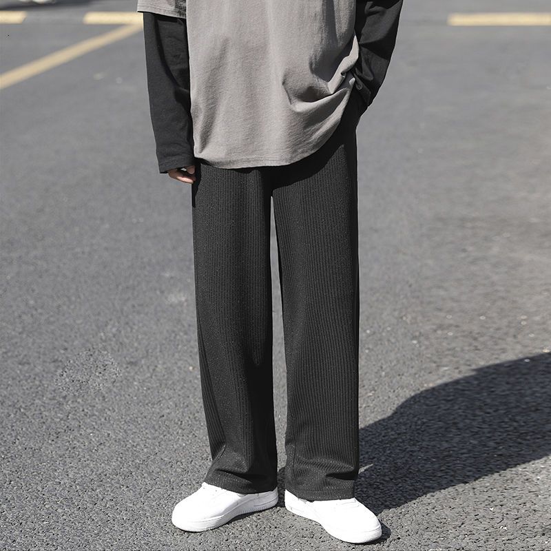 Casual Pleated Straight-leg Pants sold by Streetwear Society product image thumbnail 7