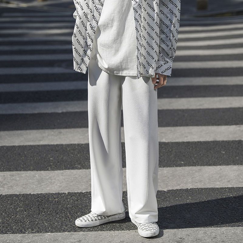 Casual Pleated Straight-leg Pants sold by Streetwear Society product image thumbnail 6