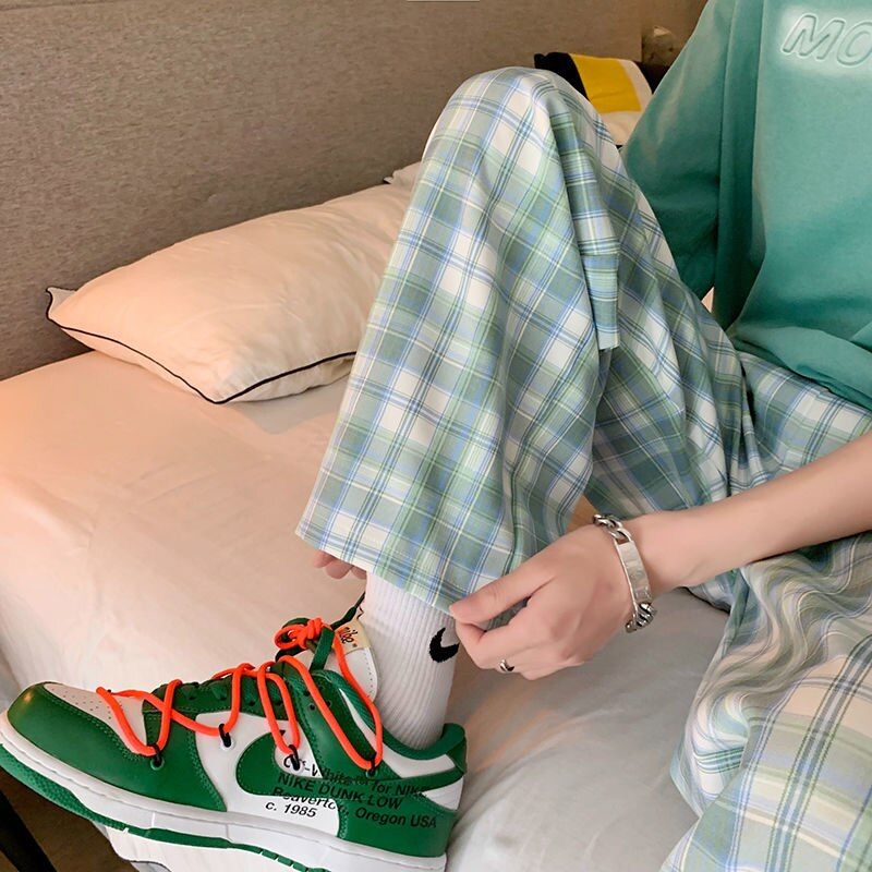 Plaid Wide Leg Pants sold by Streetwear Society product image thumbnail 3