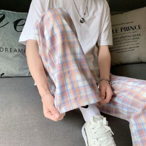 Plaid Wide Leg Pants sold by Streetwear Society