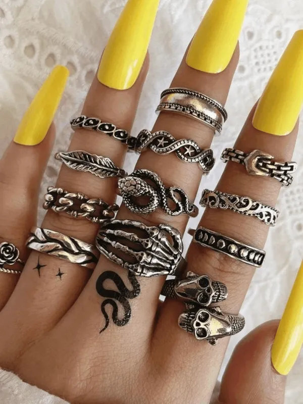 Vintage punk skull ring sold by Streetwear Society