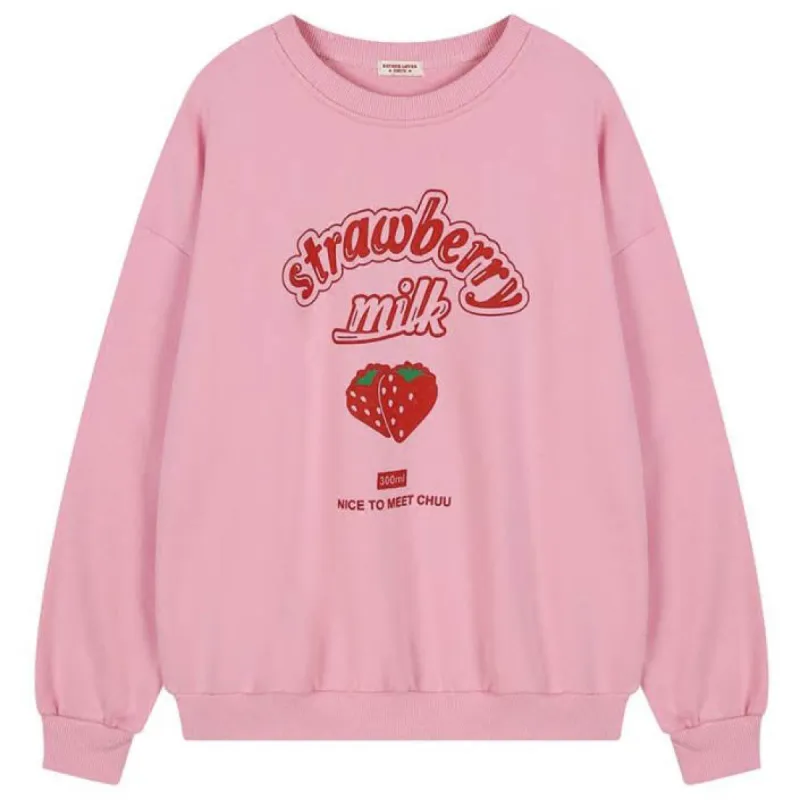 Strawberry Milk Zipped Hoodie sold by Streetwear Society