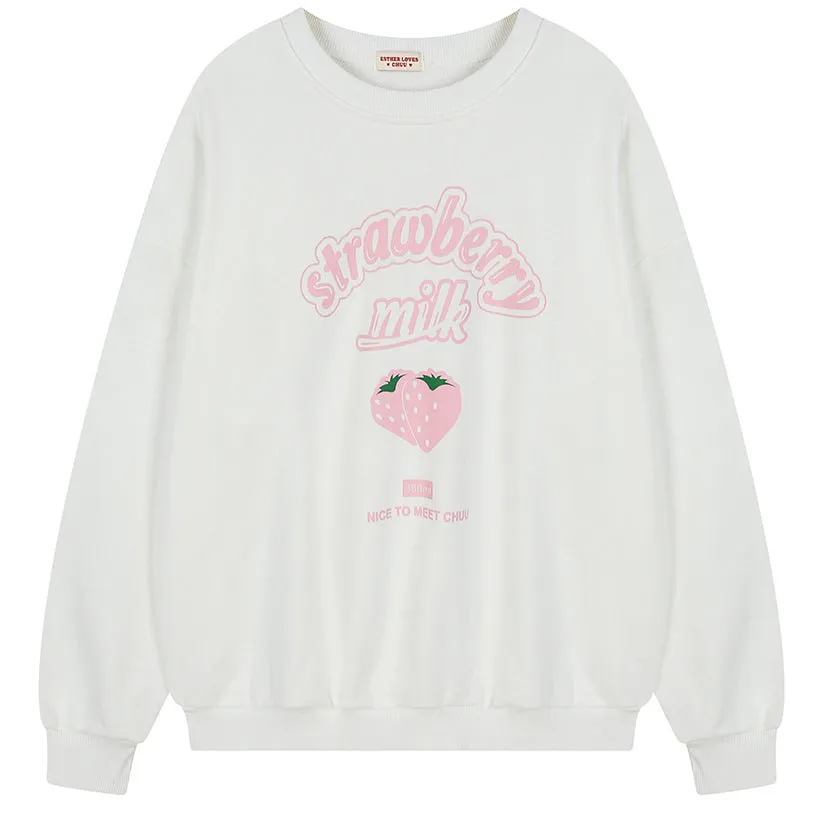 Strawberry Milk Zipped Hoodie sold by Streetwear Society product image thumbnail 2