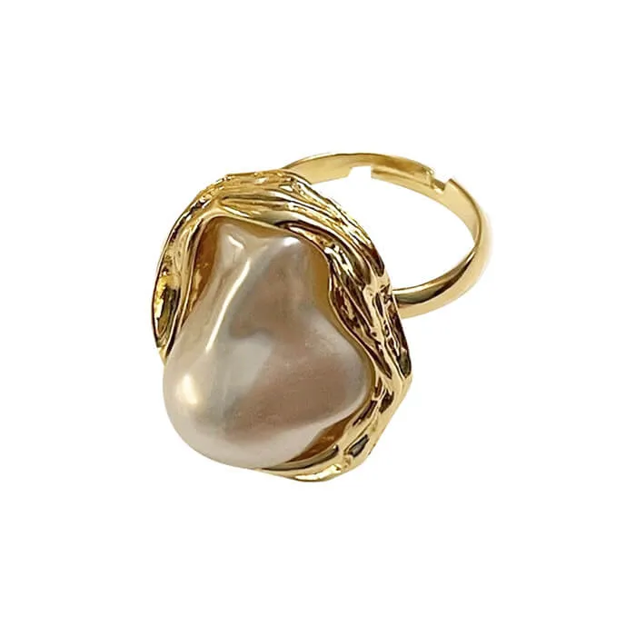 Baroque Aesthetic Pearl Ring sold by Streetwear Society product image thumbnail 5