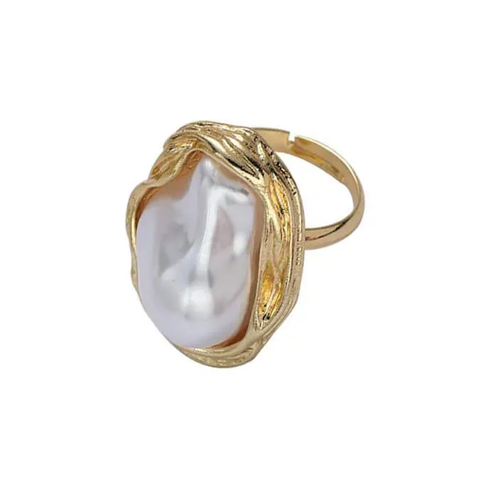 Baroque Aesthetic Pearl Ring sold by Streetwear Society