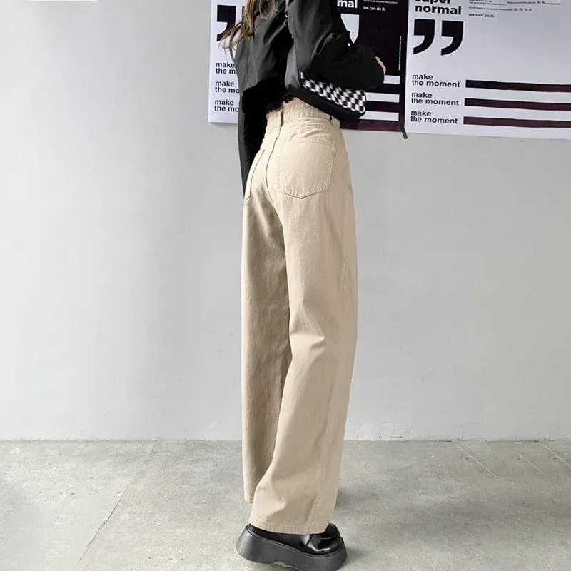 Light Academia High Waist Denim Pants sold by Streetwear Society product image thumbnail 3