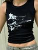 Guitar Ribbed Cropped Tank Top sold by Streetwear Society