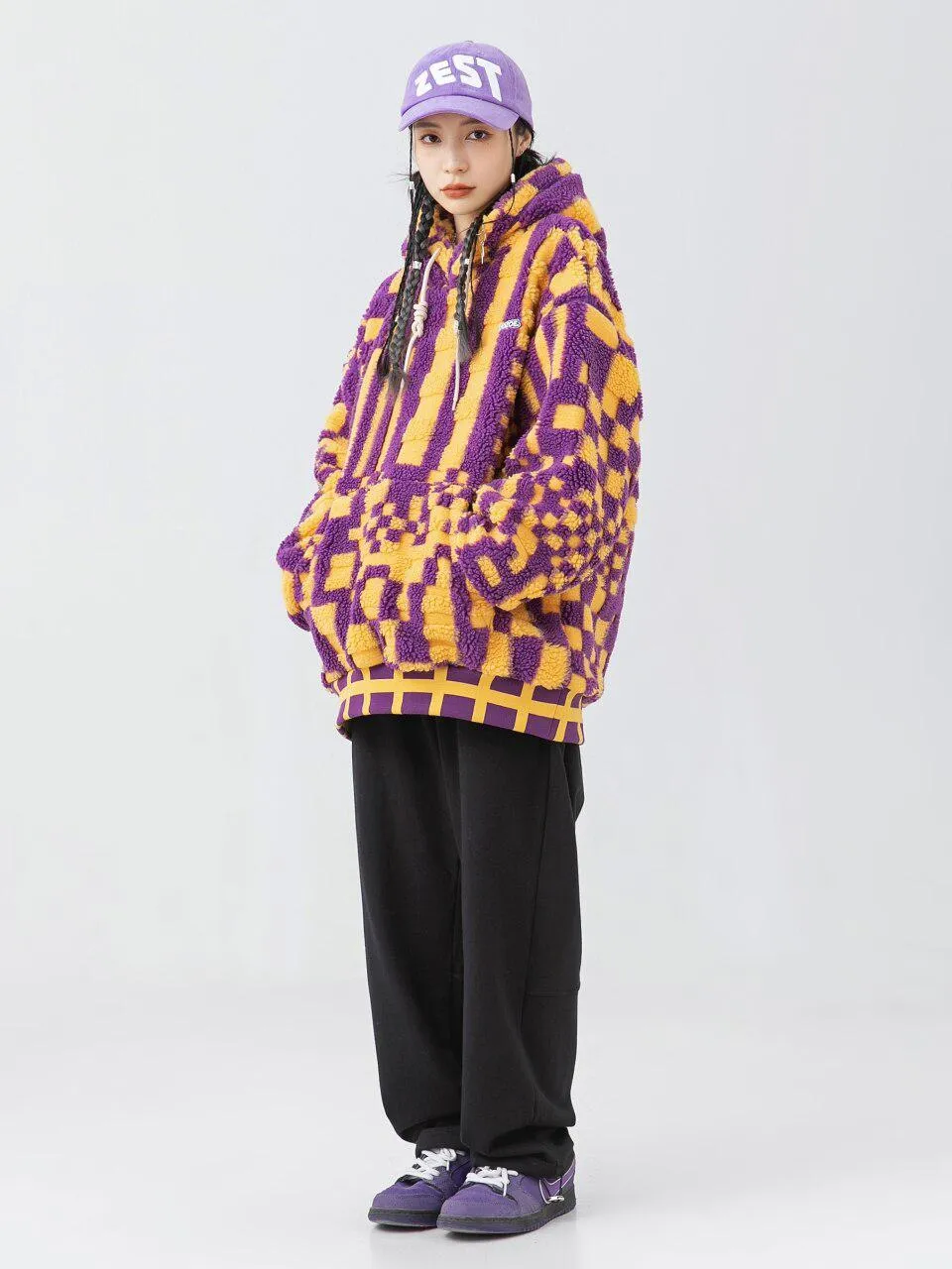 Indie Oversized Plush Hoodie sold by Streetwear Society product image thumbnail 3
