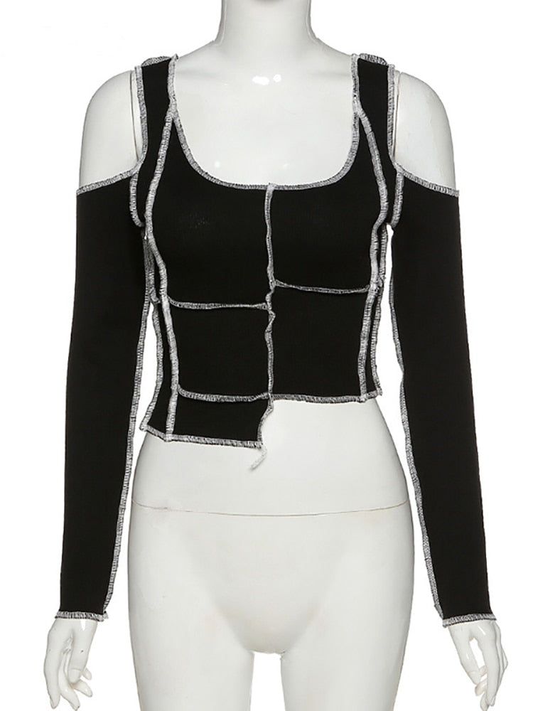 E-girl Hollow Out Crop Top sold by Streetwear Society product image thumbnail 4