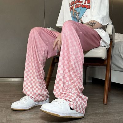 Pleated Plaid Pants sold by Streetwear Society