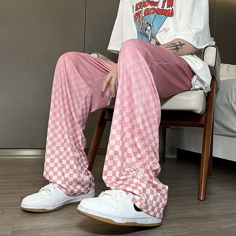 Pleated Plaid Pants sold by Streetwear Society