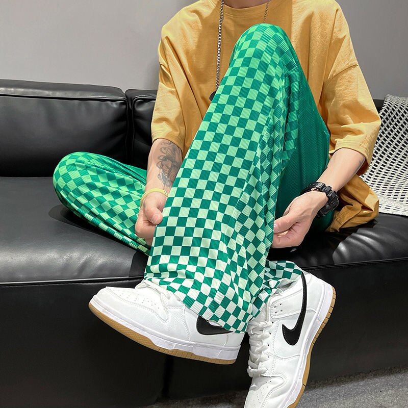 Pleated Plaid Pants sold by Streetwear Society product image thumbnail 5