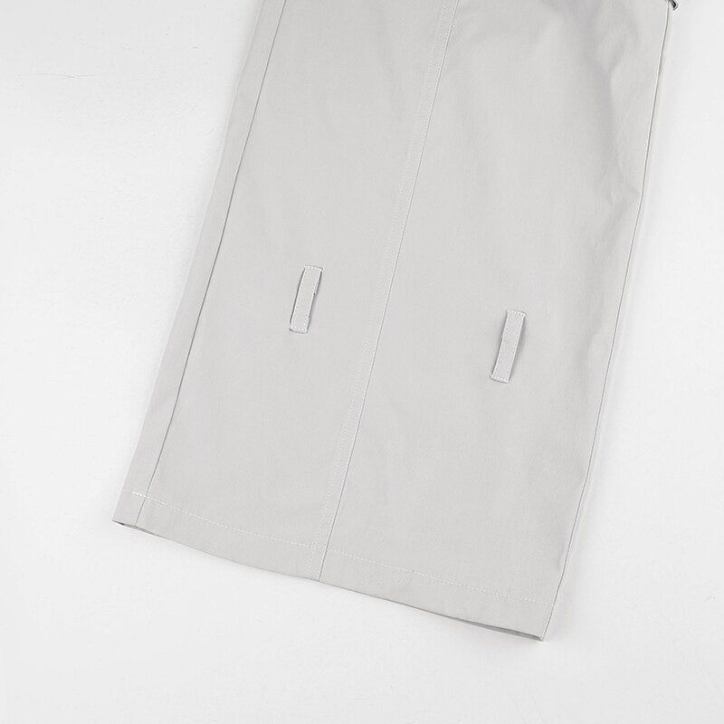 Y2K Solid Multi-pocket Cargo Pants sold by Streetwear Society product image thumbnail 8