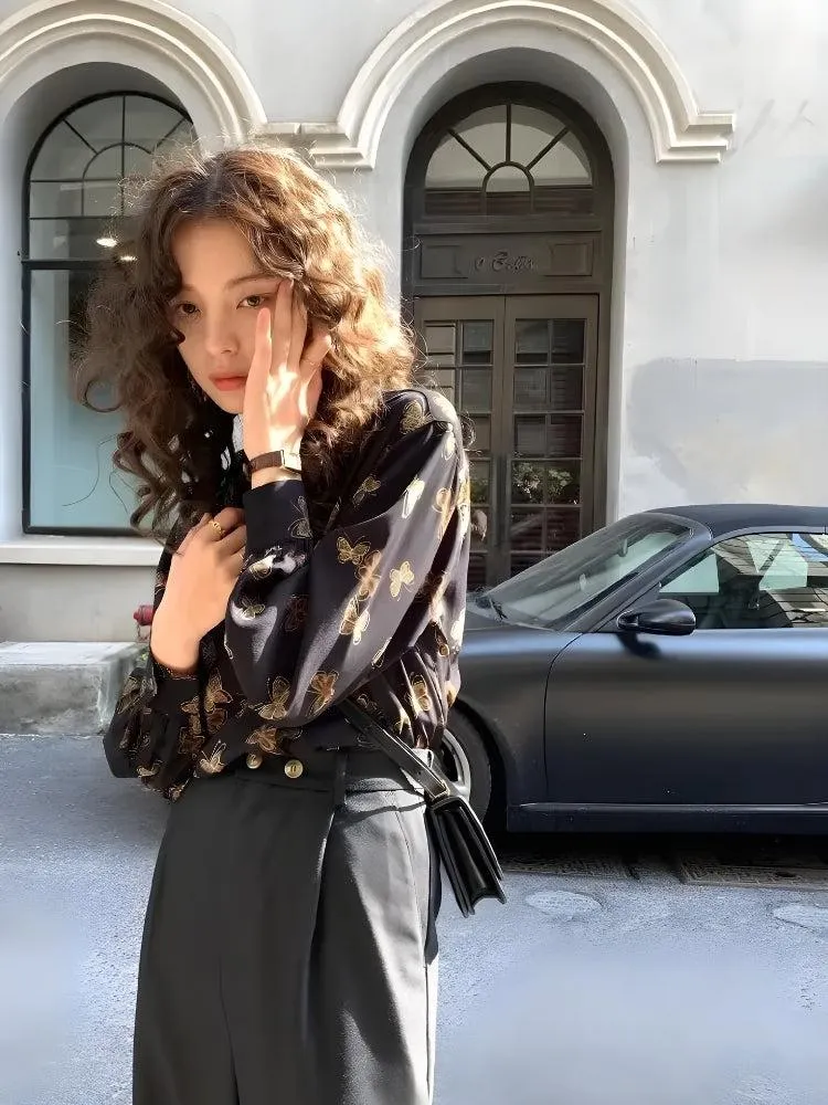 Dark Academia Butterfly Shirt sold by Streetwear Society product image thumbnail 3