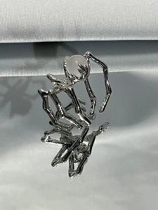 Stone decor spider cuff ring sold by Streetwear Society