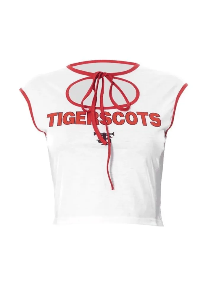 Tie Front Cutout Cropped Tank Top sold by Streetwear Society product image thumbnail 4