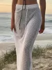 Crochet Beach Maxi Skirt sold by Streetwear Society