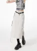 Slit & String Detailed Cargo Midi Skirt sold by Streetwear Society