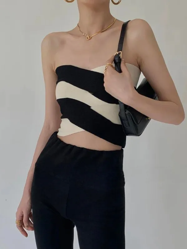 Contrast Color Tube Top sold by Streetwear Society
