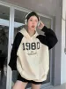 Y2K Oversized Patchwork Hoodie sold by Streetwear Society