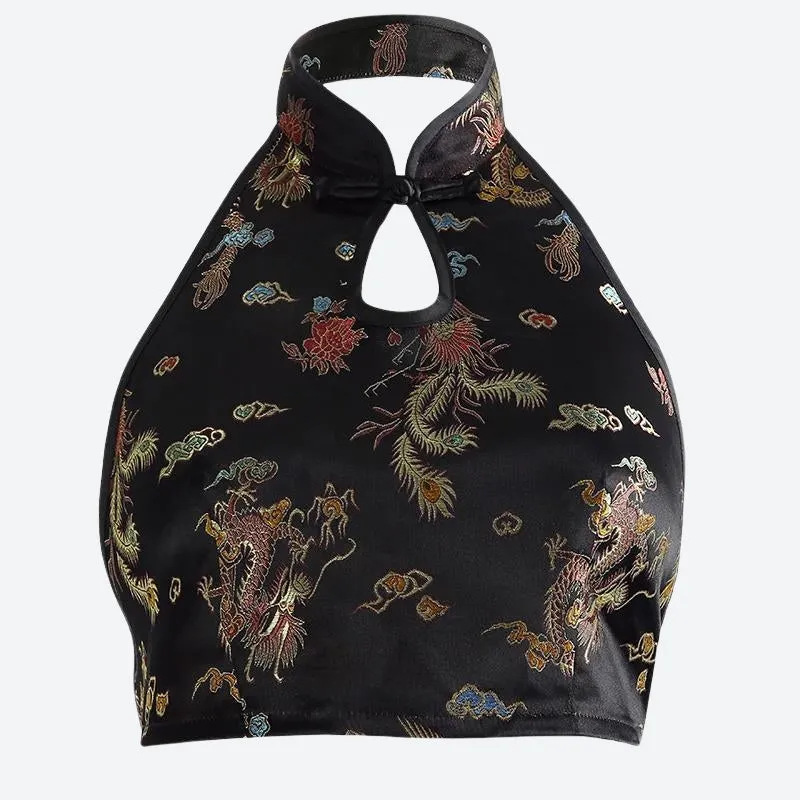 Dragon Backless Crop Top sold by Streetwear Society product image thumbnail 3