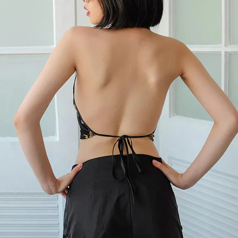 Dragon Backless Crop Top sold by Streetwear Society product image thumbnail 2
