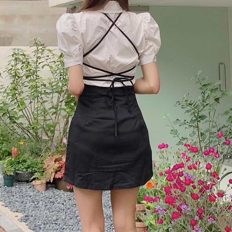 Tie Up Mini Dress sold by Streetwear Society product image thumbnail 7