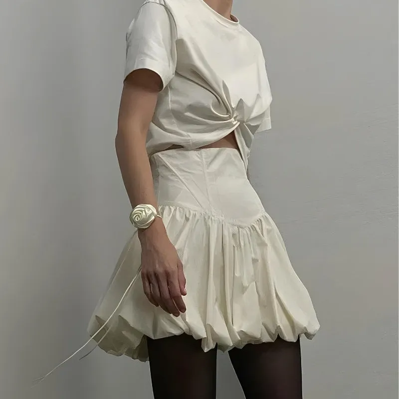 Corset Waist Bubble Mini Skirt sold by Streetwear Society product image thumbnail 5