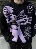 Y2K Anime Knitted Sweater sold by Streetwear Society