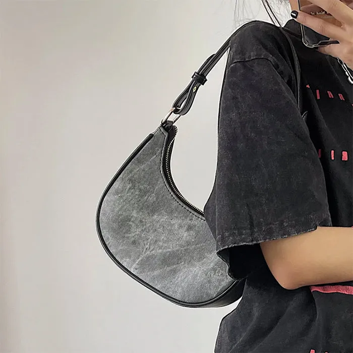 Dark Washed Hobo Bag sold by Streetwear Society product image thumbnail 3