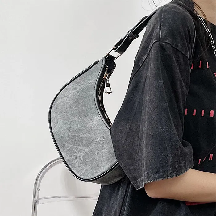 Dark Washed Hobo Bag sold by Streetwear Society product image thumbnail 2