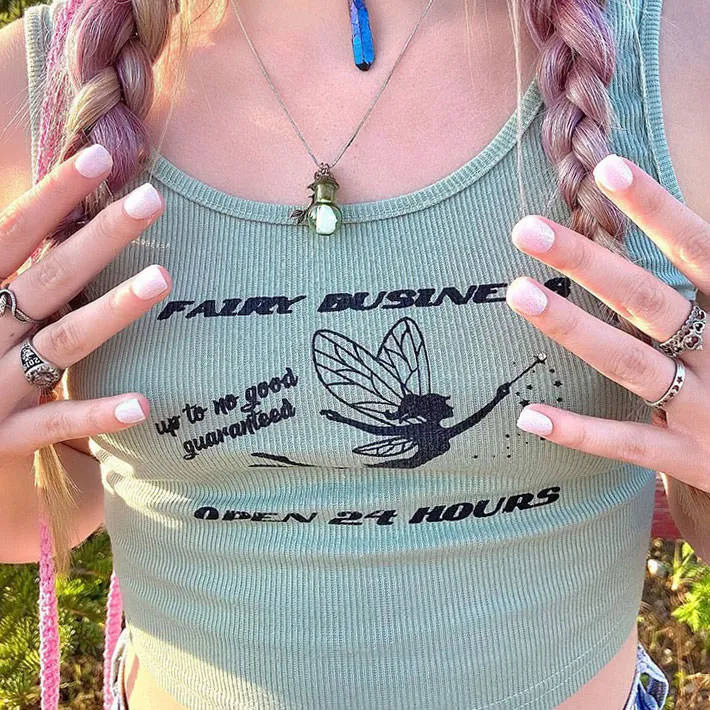 Fairy Business Ribbed Top sold by Streetwear Society product image thumbnail 3