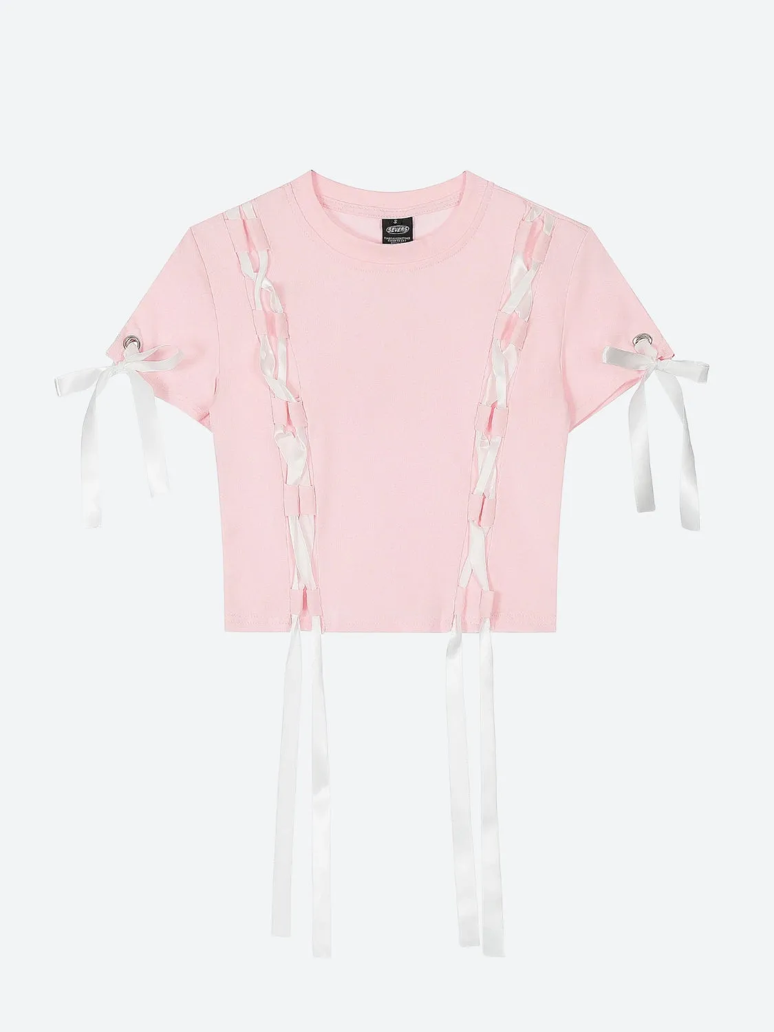 Grunge Coquette Lace Up Crop Top sold by Streetwear Society product image thumbnail 4