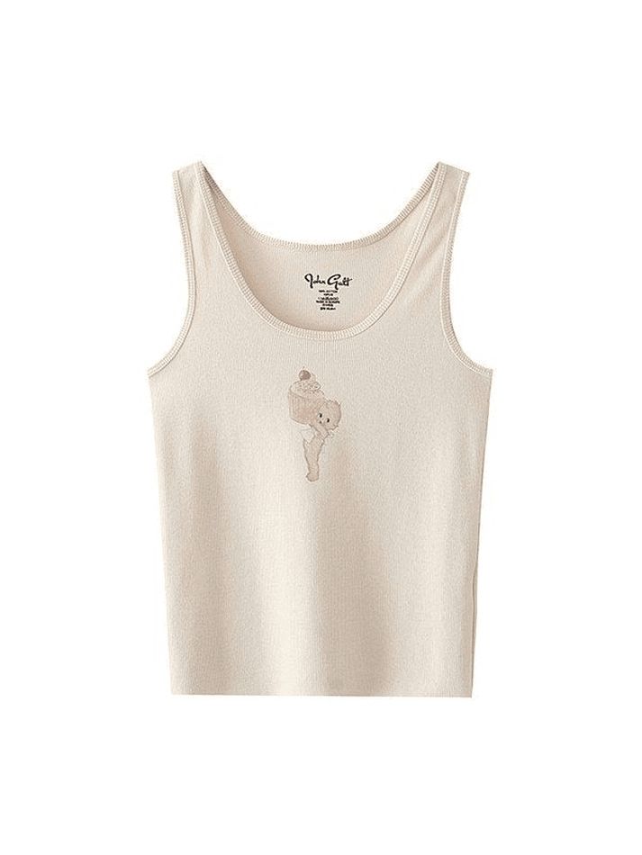 Baby Cupcake Rib Cropped Tank Top sold by Streetwear Society product image thumbnail 2