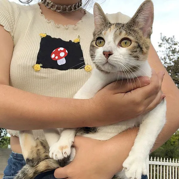 Mushroom Retro Aesthetic Tee sold by Streetwear Society product image thumbnail 2