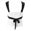 French Maid Satin Top sold by Streetwear Society