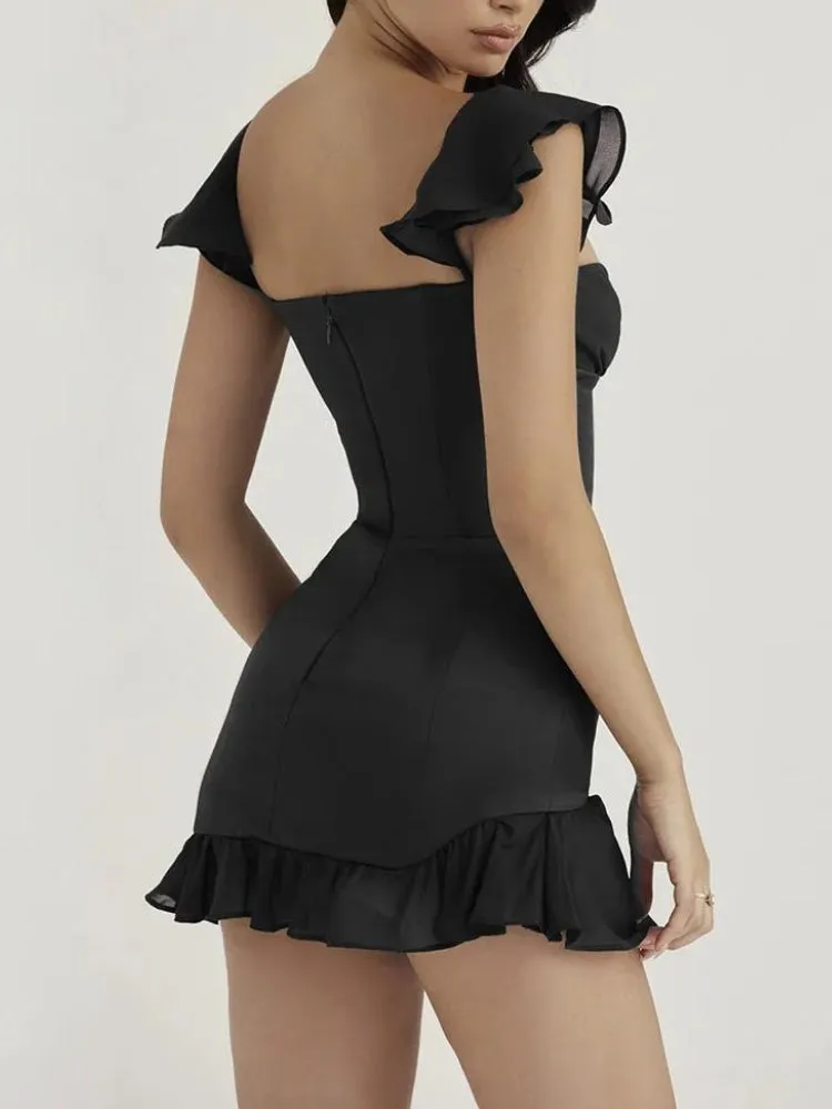 Sweetheart Neckline Corset Mini Dress sold by Streetwear Society