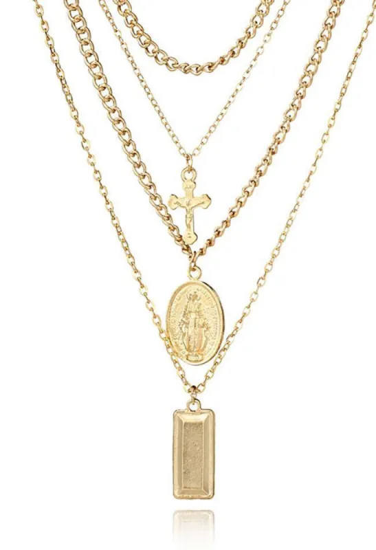 Cross Portrait Necklace sold by Streetwear Society