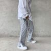 Men's Side Button Checked Punk Pants sold by Streetwear Society