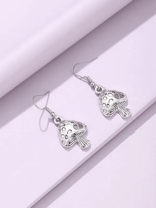 Vintage Mushroom Dangle Earrings sold by Streetwear Society