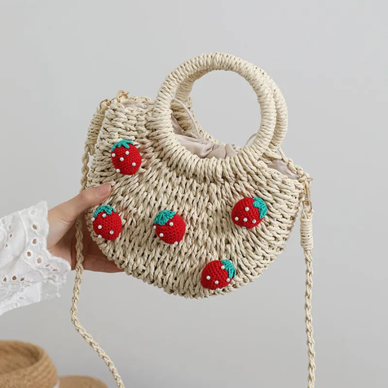 Strawberry Straw Bag sold by Streetwear Society