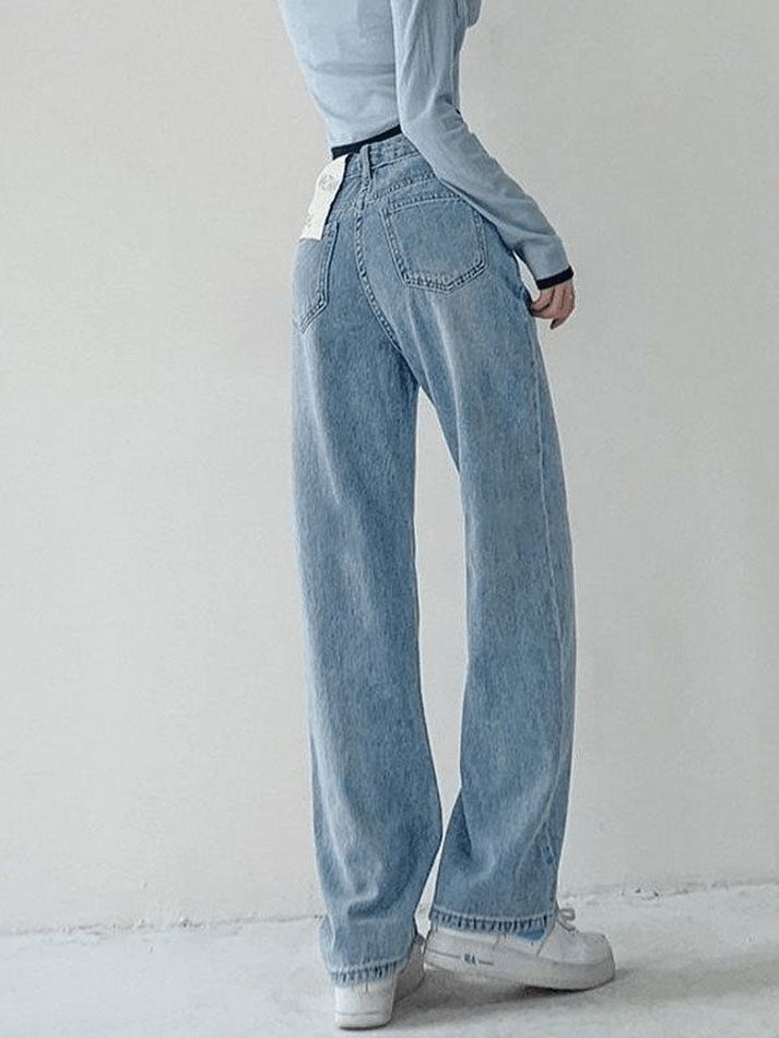 Faded boyfriend jeans with exposed seams sold by Streetwear Society product image thumbnail 2